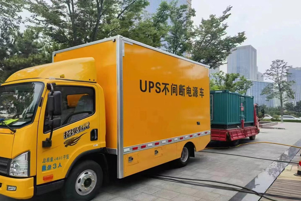 科尔沁左翼后发电机租赁施工现场